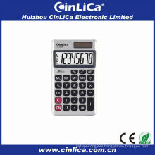 SL-500P dual power handheld calculator, silver pocket calculator